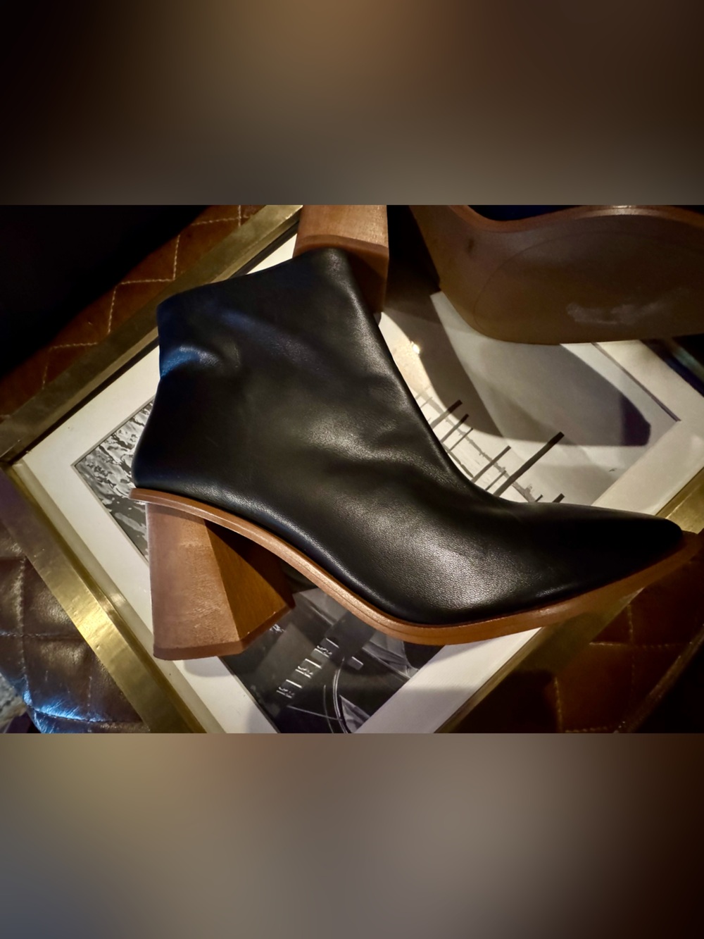 New without tag Women’s 1 State Black Leather Boots - Plus gift 🎁 - Picture 3 of 12